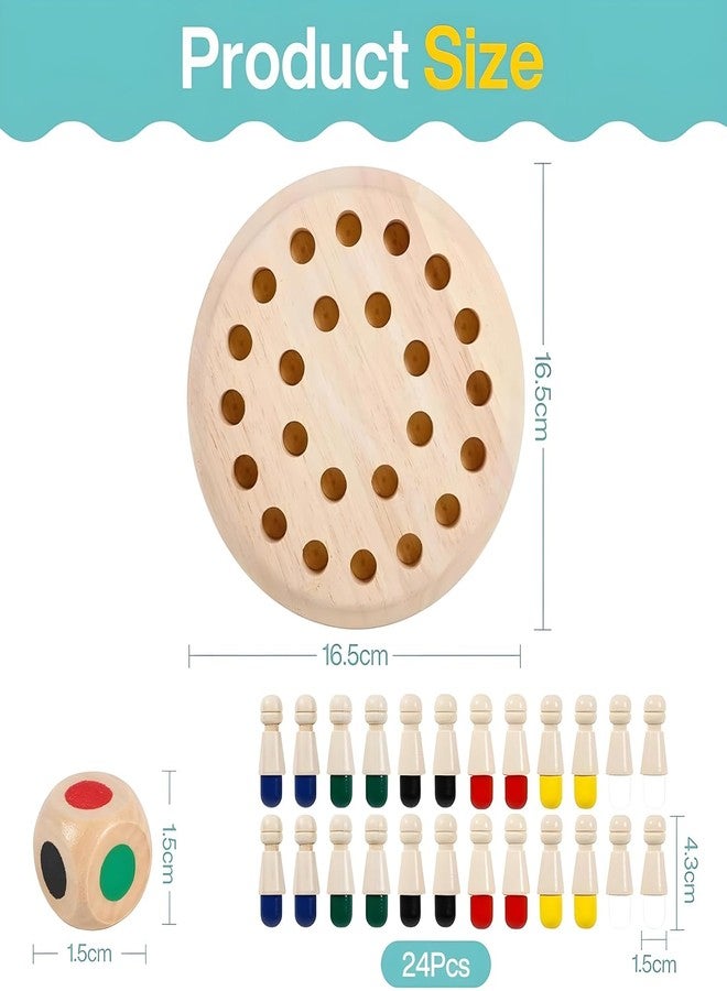 Senvox Wooden Memory Chess Board Game | Montessori Educational Toy | Mind Logic Memory Match Stick Game | Brain Development Board Game for Adults & Kids - Image 2